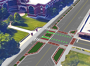 Rendering of Improvements at Park Street