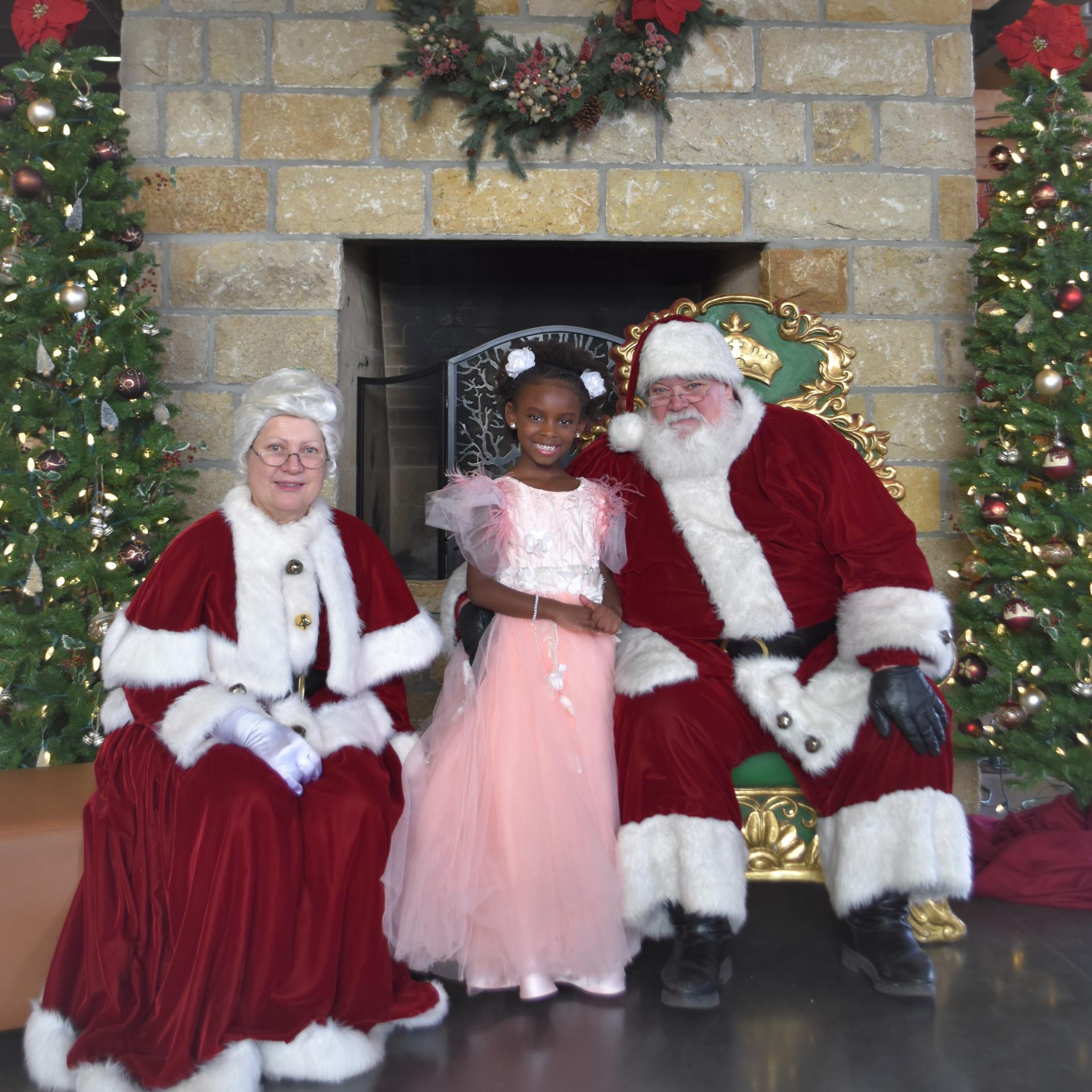 Felicity with Santa