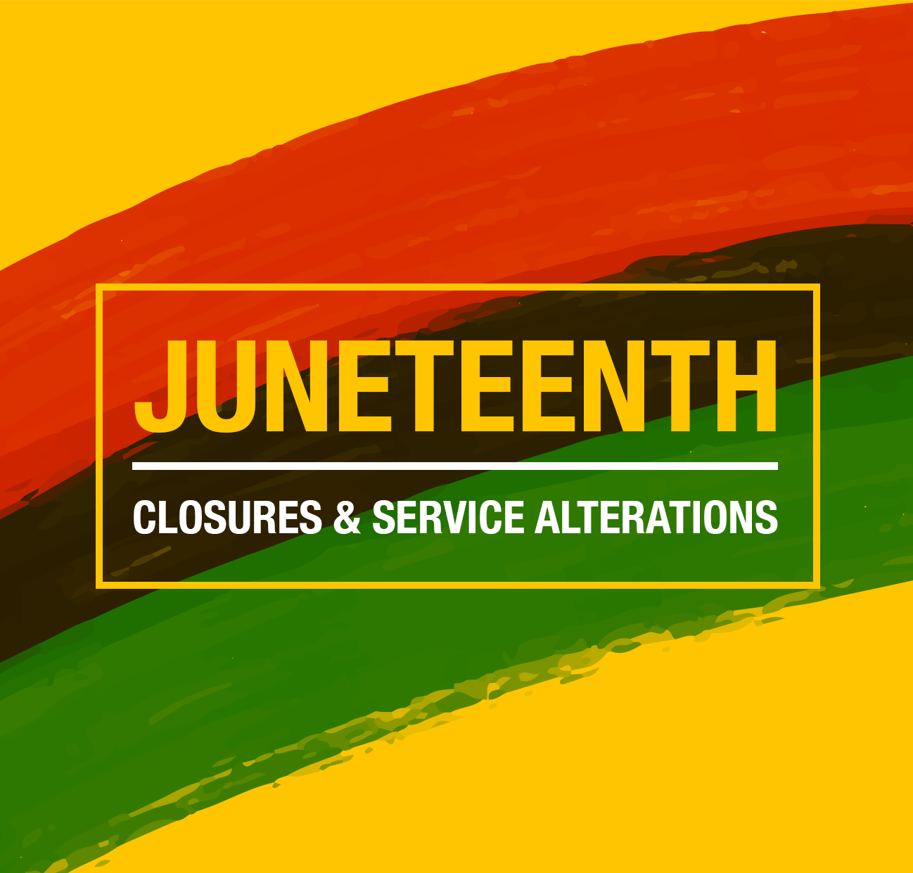 Juneteenth Closures & Service Alterations for the City of Olathe