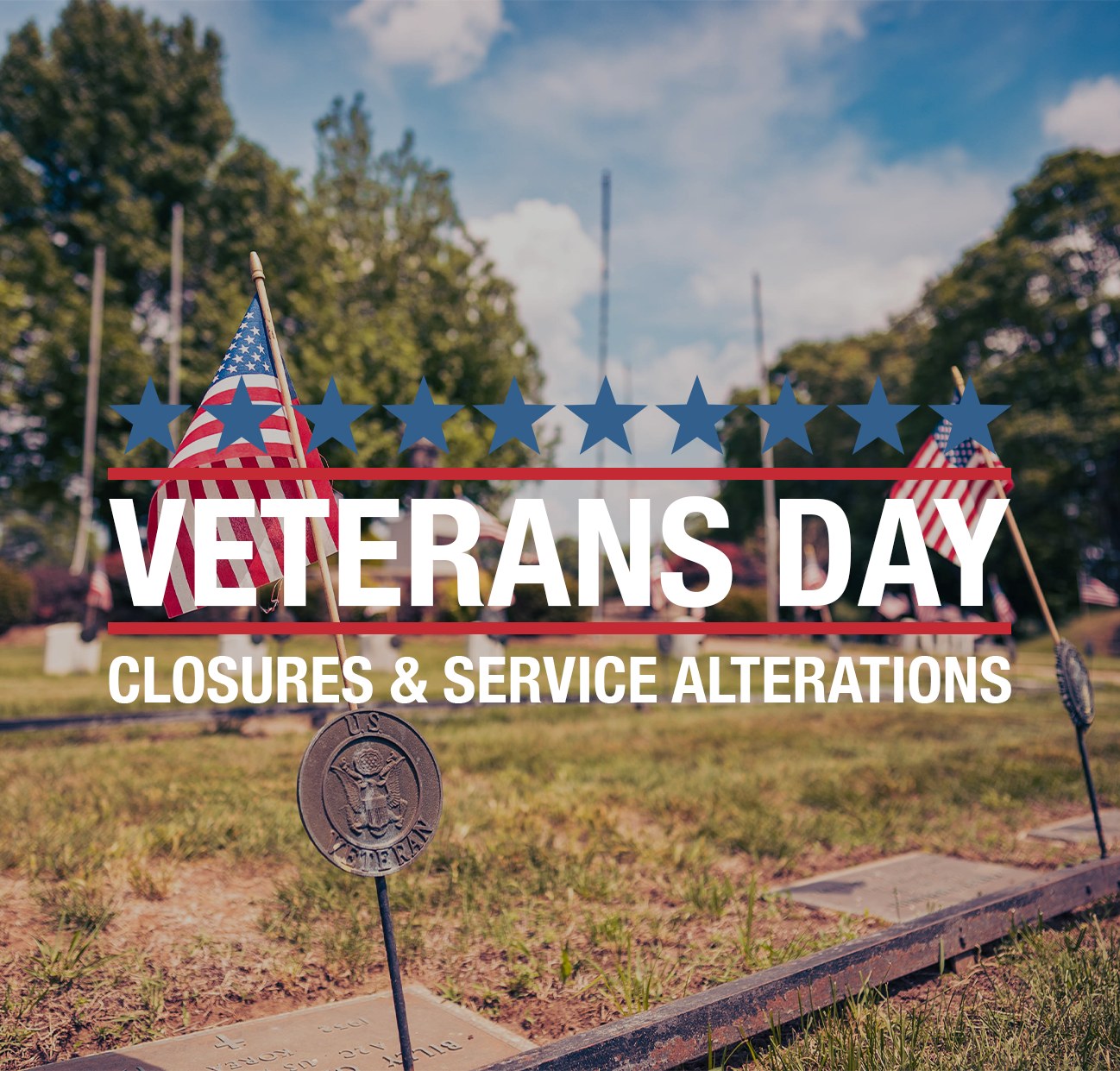 City of Olathe Veterans Day Closures & Service Alterations