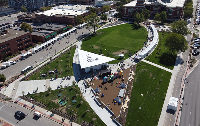 county square from above