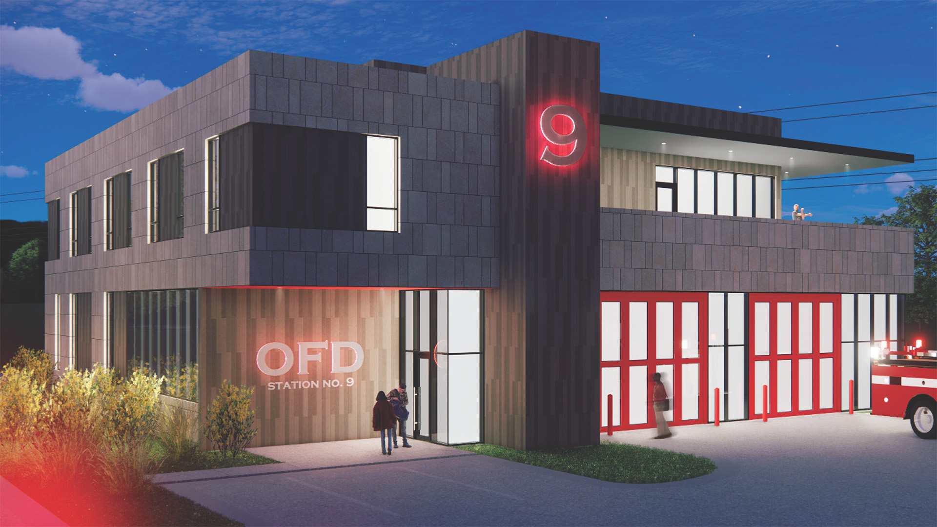 Fire Station 9 rendering