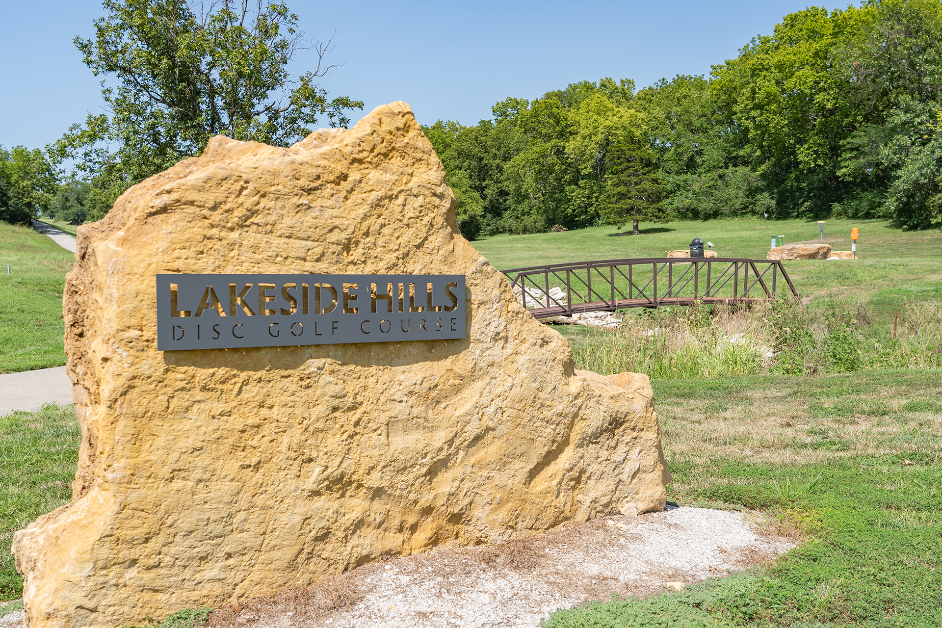 Stone sign that states 