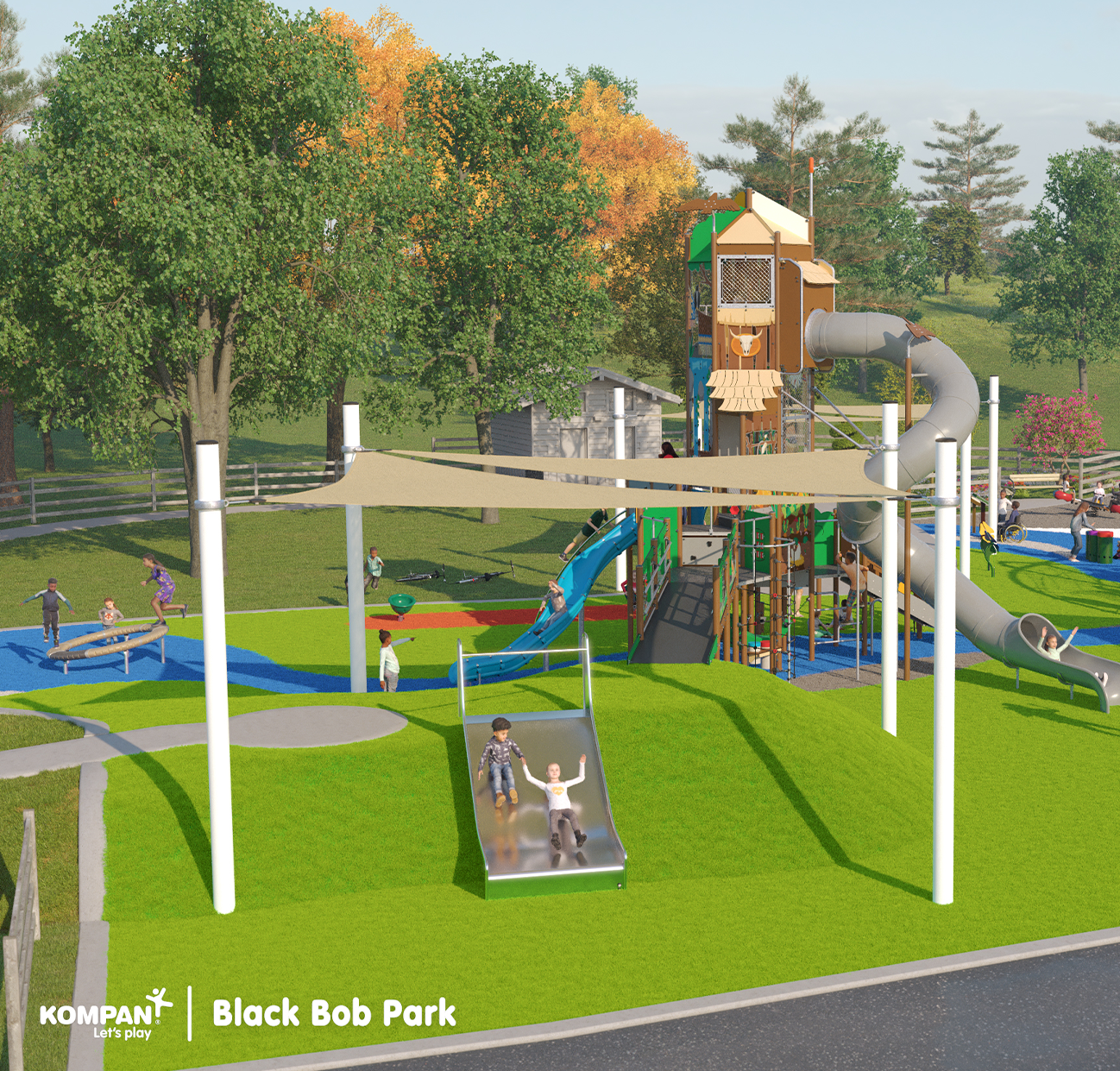 Mock-Up of the new Black Bob Park Playground, slated to be complete in 2025