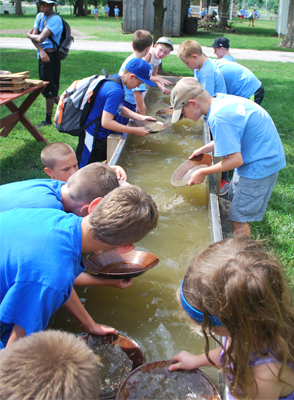 Spring Home School Day Gold Panning