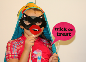 child in halloween costume