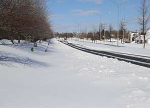 snowy road