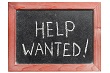 help wanted sign chalkboard